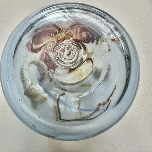 GLASSHOUSE Mount St Helens Ash Art Glass Paperweight Signed Eric Brakken ‘84 - Picture 6 of 11